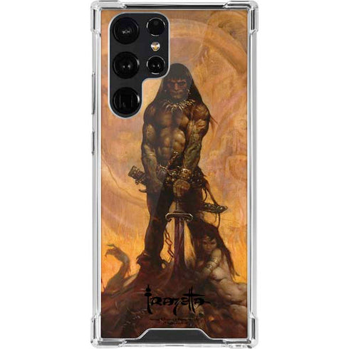 Frazetta Barbarian Galaxy S22 Ultra Clear Case